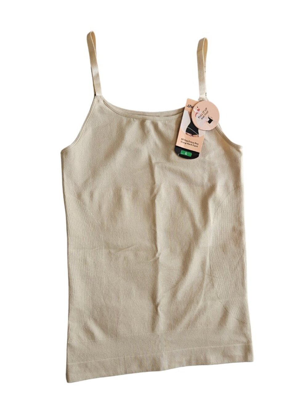 Shapermint Women’s Large Cream Nude Shapewear Camisole Tank Top